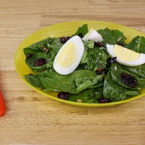 Ensalada De Espinacas Con Vinagreta De Frambuesas