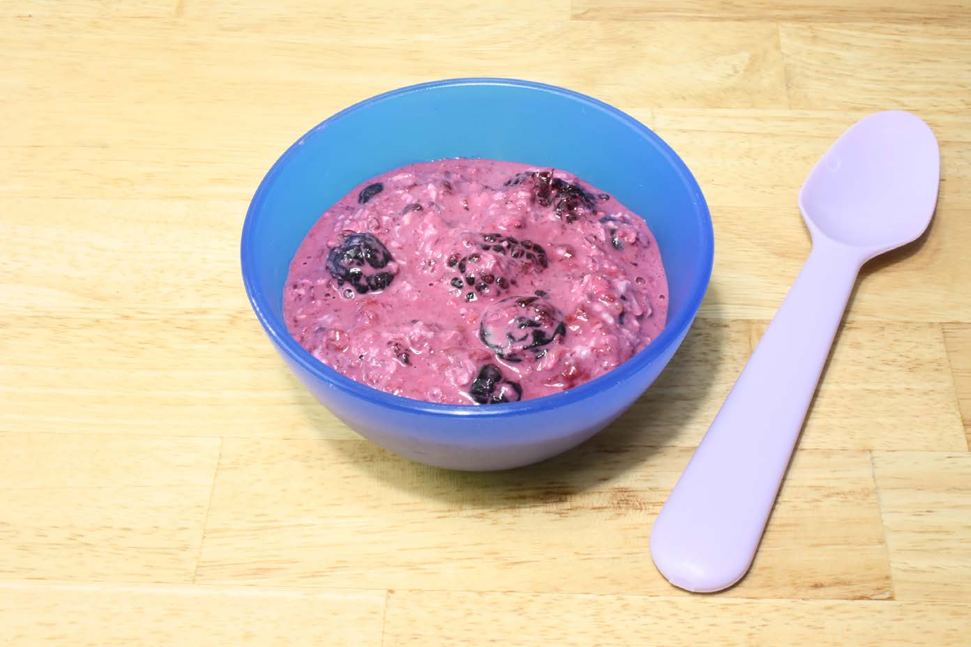 Desayuno Fácil De Avena Con Bayas