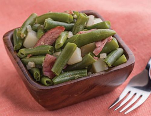 Green Beans with Potatoes and Smoked Turkey USDA Recipe for Adults in CACFP