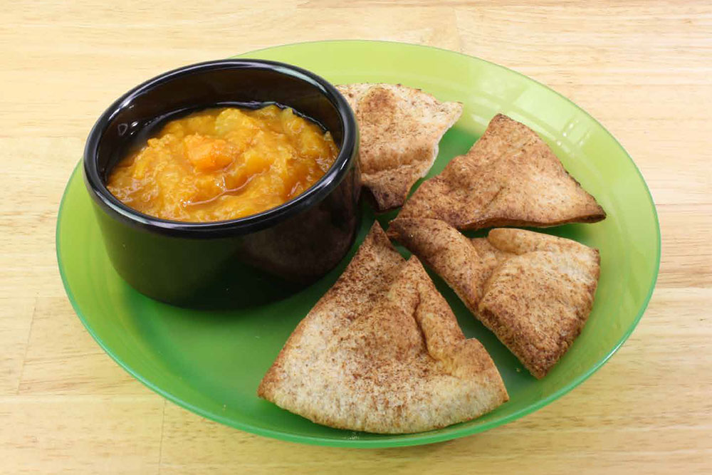 Image of Toasted Pita Wedges And Fruit Dip