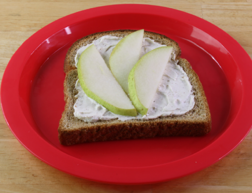 Whipped Cream Cheese and Pear Toast – USDA Recipe for Family Child Care Centers
